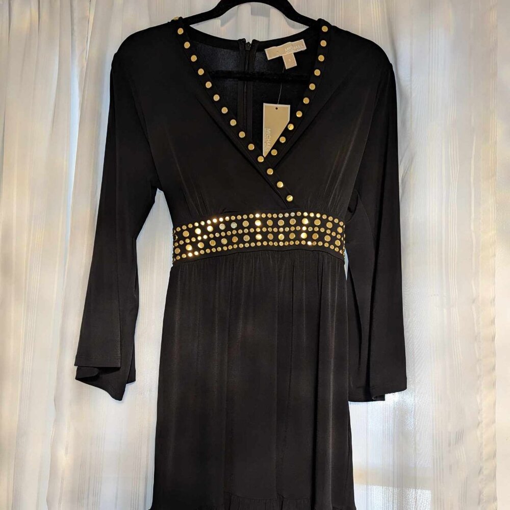 Michael Kors Studded Black Dress - Size S - NWT